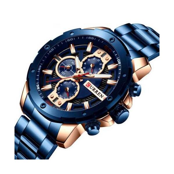 

Часы Curren 8336 Blue-Cuprum