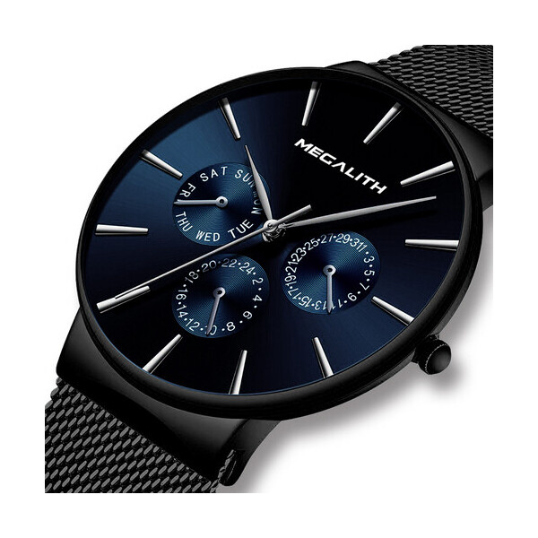 

Часы Megalith 0047M-6 Black-Blue