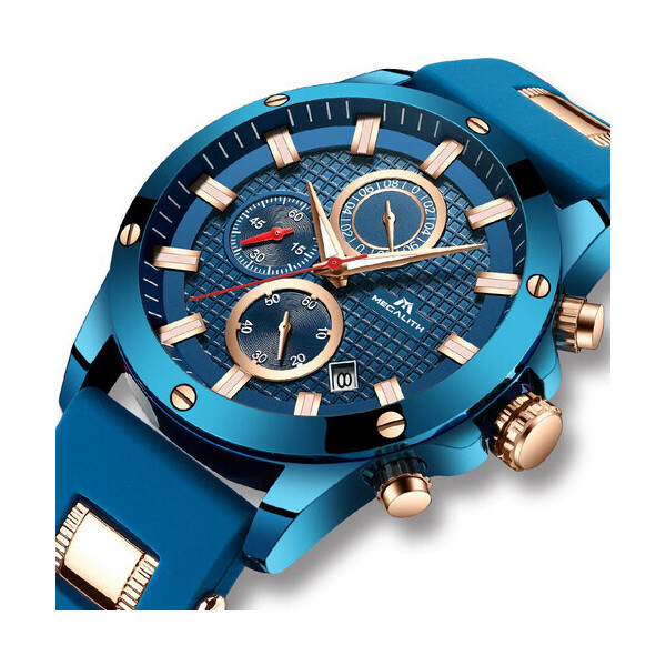 

Часы Megalith 0140M Blue-Cuprum