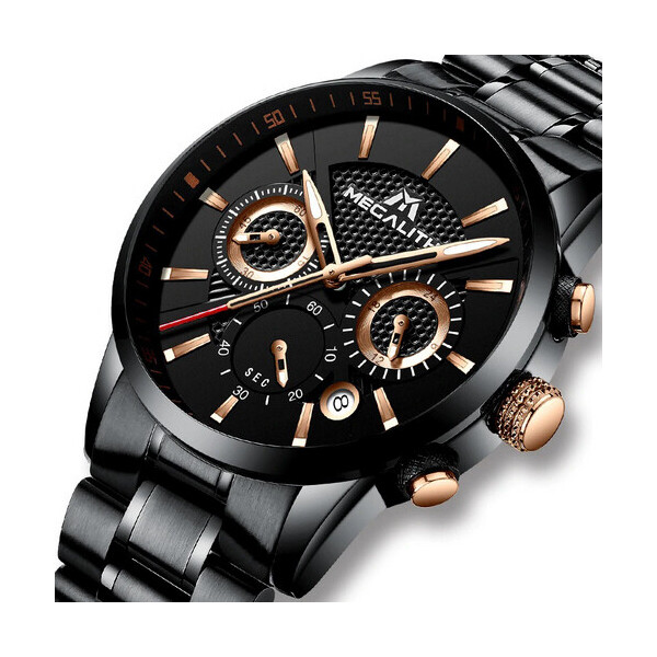 

Часы Megalith 8007M Black-Cuprum