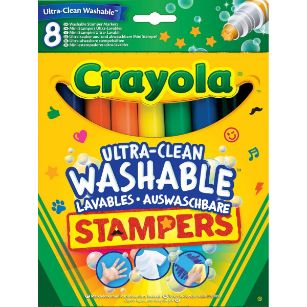 

Смываемые фломастеры-штампы Crayola 8 шт (58-8129)