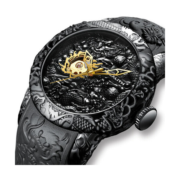 

Часы Megalith 8041M Black-Gold Dragon Sculpture