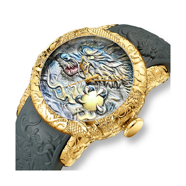 

Часы Megalith 8041M Gray-Gold Dragon