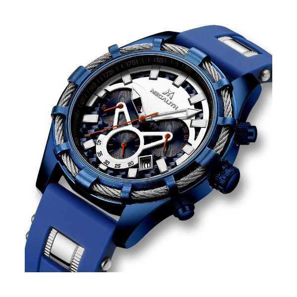 

Часы Megalith 8042M Blue-Silver