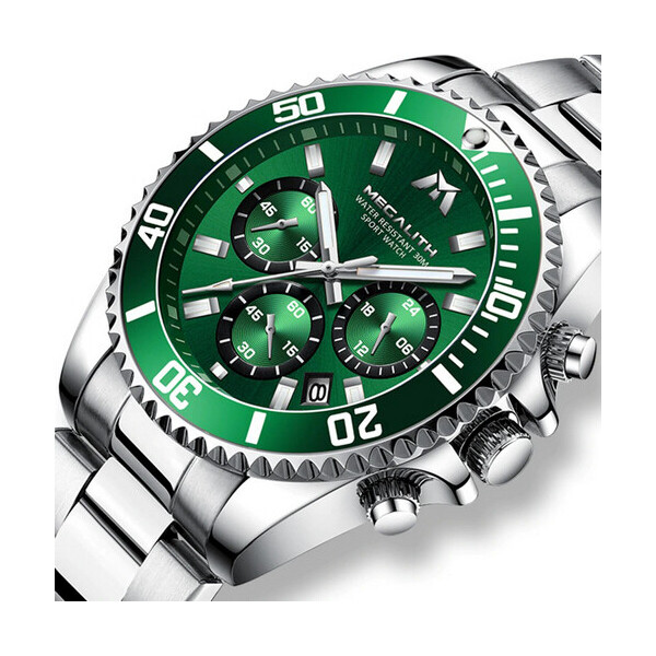 

Часы Megalith 8046M Silver-Green
