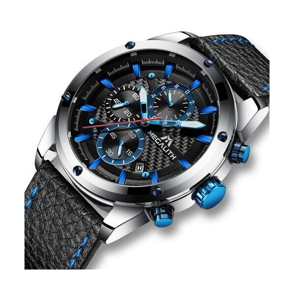 

Часы Megalith 8004M Black-Silver-Blue