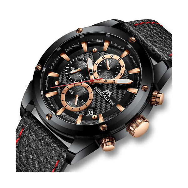 

Часы Megalith 8004M Black-Cuprum-Red