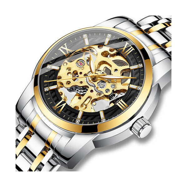 

Часы Megalith 8205M Silver-Gold-Black
