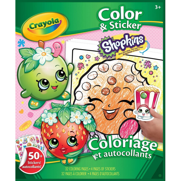 

Раскраска Crayola Color and sticker Shopkins с наклейками (04-5854)