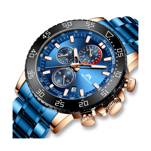 

Часы Megalith 8087M Blue-Cuprum