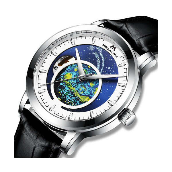 

Часы Megalith 8213M Black-Silver-White