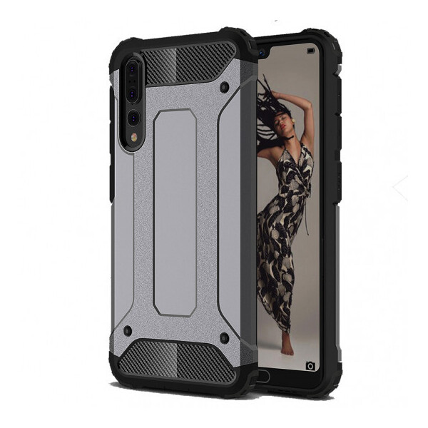 

Бронированный противоударный TPU+PC чехол Immortal для Huawei P20 Pro