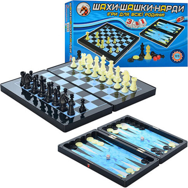

Настольная игра Metr+ Шахматы 3 в 1 (8899)