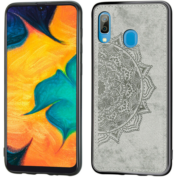 

TPU+Textile чехол Mandala с 3D тиснением для Samsung Galaxy A20 / A30