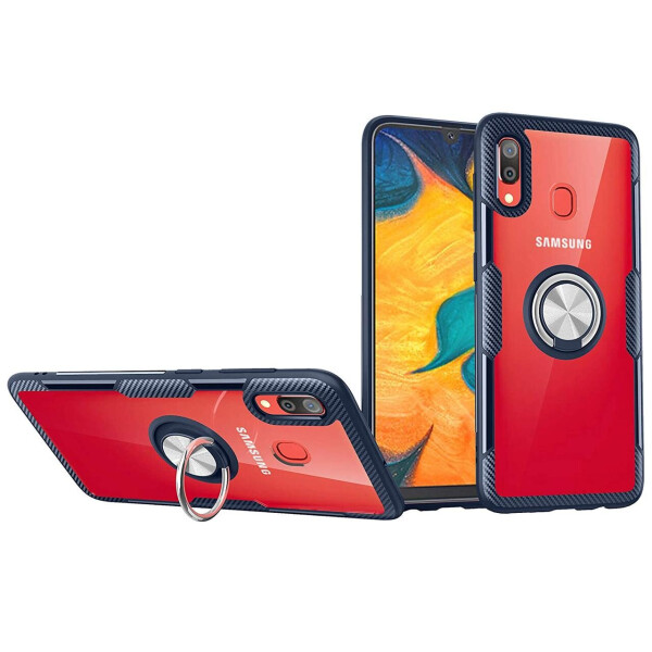 

TPU+PC чехол Deen CrystalRing под магнитный держатель для Samsung Galaxy A20 / A30