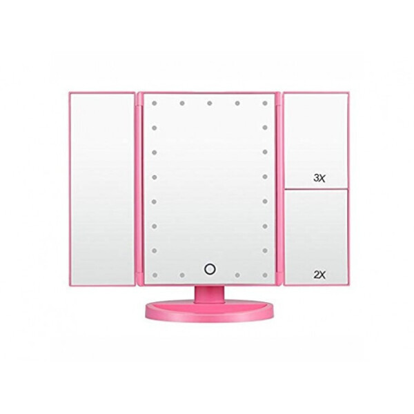 

Зеркало для макияжа Superstar Magnifying Mirror с LED-подсветкой РОЗОВЫЙ