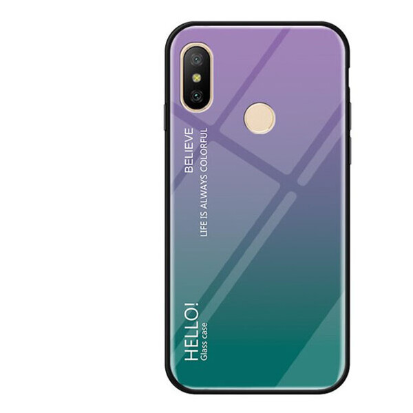 

TPU+Glass чехол Gradient HELLO для Xiaomi Mi A2 Lite / Xiaomi Redmi 6 Pro