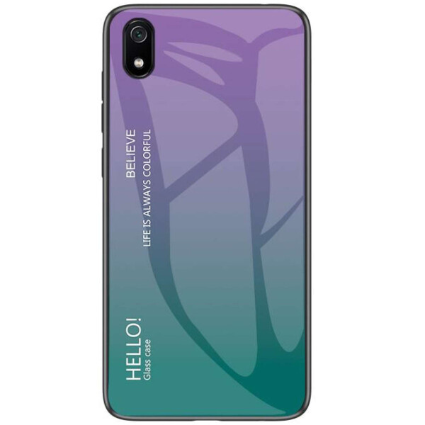 TPU+Glass чехол Gradient HELLO для Xiaomi Redmi 7A