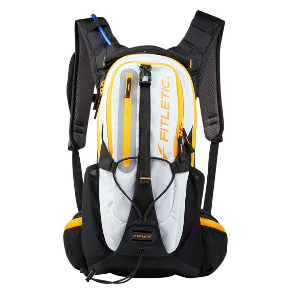 

Рюкзак для бега и велоспорта с гидратором 2L Fitletic Journey Backpack Hydration System (черный/белый/оранж)