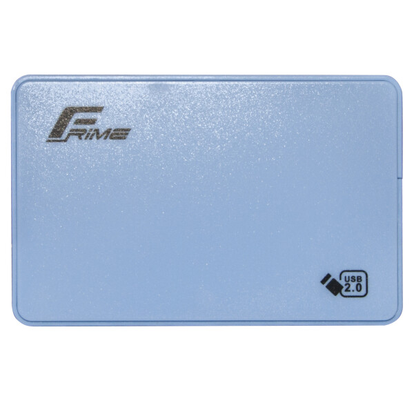

Внешний карман Frime для 2.5" SATA HDD/SSD Plastic USB 2.0 Blue