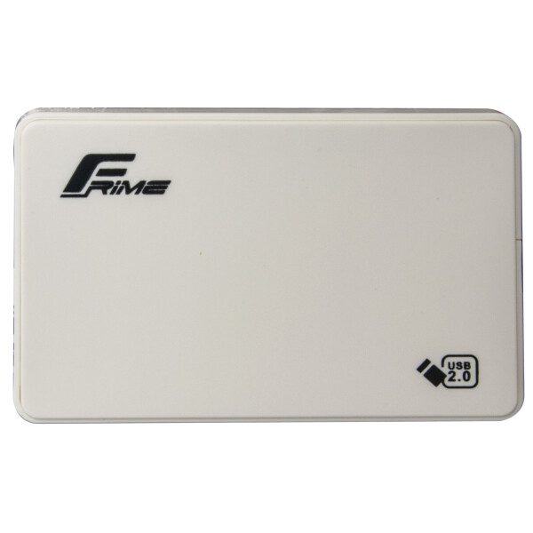 

Внешний карман Frime для 2.5" SATA HDD/SSD Plastic USB 2.0 White