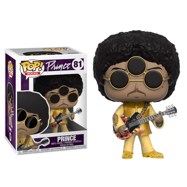 

Фигурка Funko Pop Фанко Поп Принс в золотом костюме Prince альбом 3rd Eye Girl 10 см rocks P 81