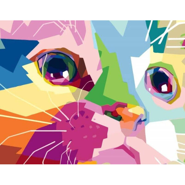 

Набор акриловая живопись по номерам "Cute Cat" ROSA START 35*45 см