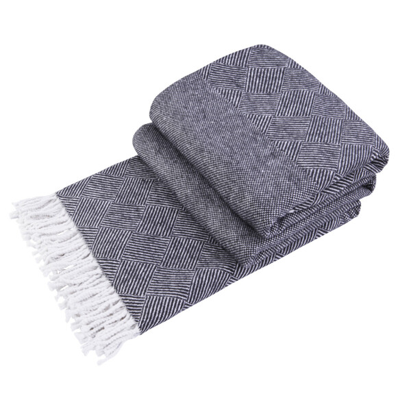 

Плед хлопковый Эксклюзив т.серый Love You 140x200 см (4086)