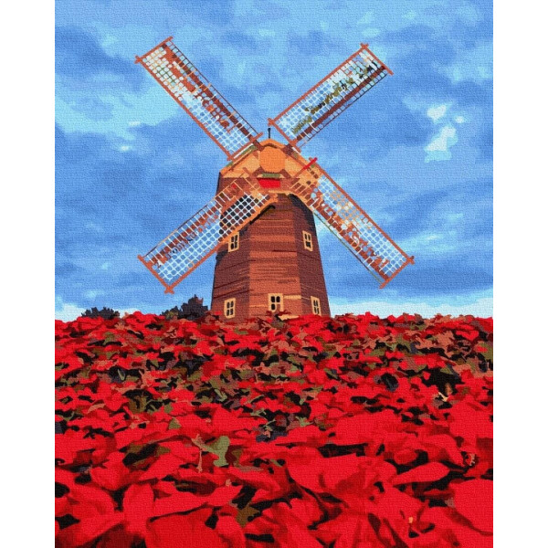 

Картина по номерам - Мельница в Амстердаме 40x50 см
