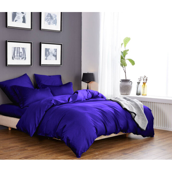 

Постельное белье CottonTwill Сатин Однотонный сатин 1-спальный Синий 145x215 см