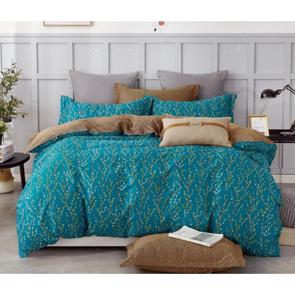 

Постельное белье CottonTwill Сатин Верба на синем фоне Детский Синий 147x112 см