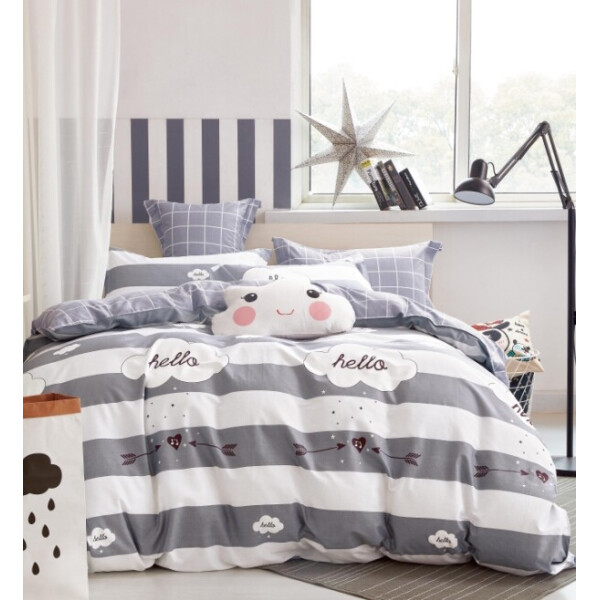 

Постельное белье CottonTwill Сатин Облачко Детский Серый 147x112 см