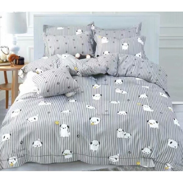 

Постельное белье CottonTwill Сатин Щенки Детский Серый 147x112 см