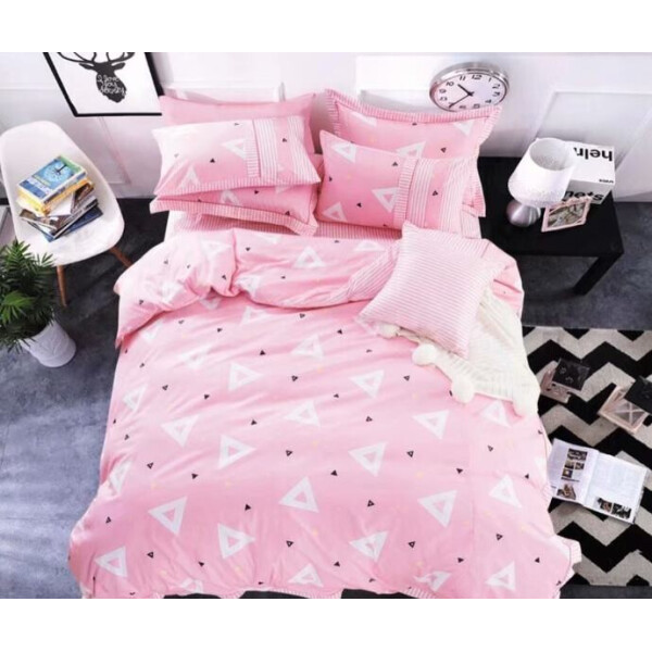 

Постельное белье CottonTwill Сатин Геометрия Детский Розовый 147x112 см
