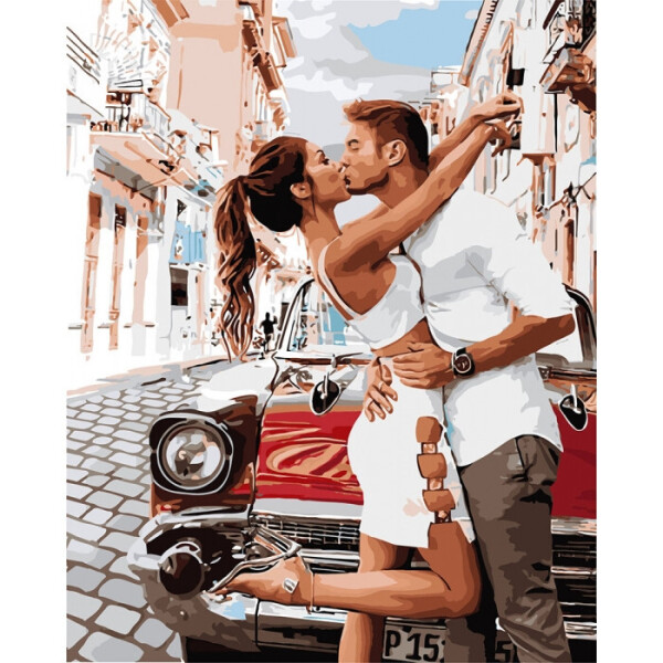 

Картина по номерам - Пристрасний поцілунок 40x50 см