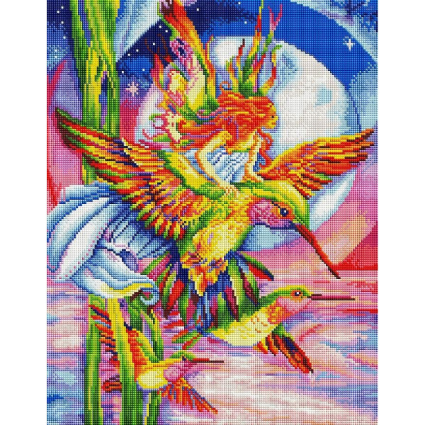 

Алмазная мозаика - Колибри 40*50 см