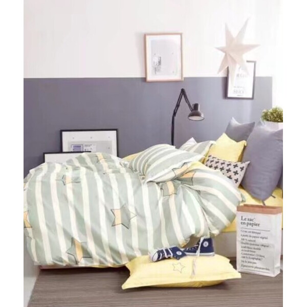 

Постельное белье CottonTwill Сатин Звездный бум вид 2 Евро Серый 200x220 см