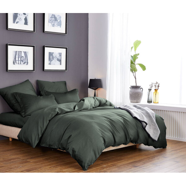 

Постельное белье CottonTwill Сатин Однотонный сатин Евро Серый 200x220 см
