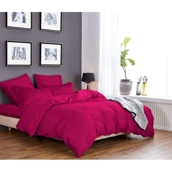 

Постельное белье CottonTwill Сатин Однотонный сатин Семейный Ярко-розовый 2 х 145х215 см