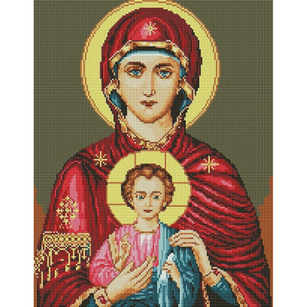 

Алмазная мозаика - Икона Иисус и Мария 40*50 см