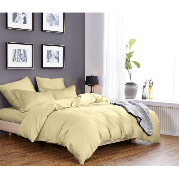 

Постельное белье CottonTwill Сатин Однотонный сатин 2-спальный Бежевый 175x215 см