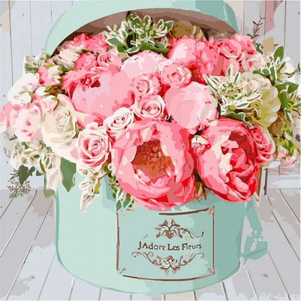 

Картины по номерам - Коробочка счастья 40*40 см