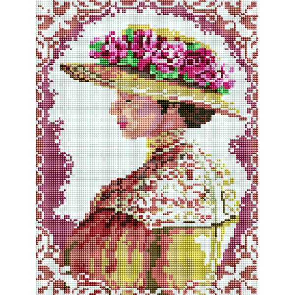

Алмазаная мозаика - Аристократическая дама 40x30см