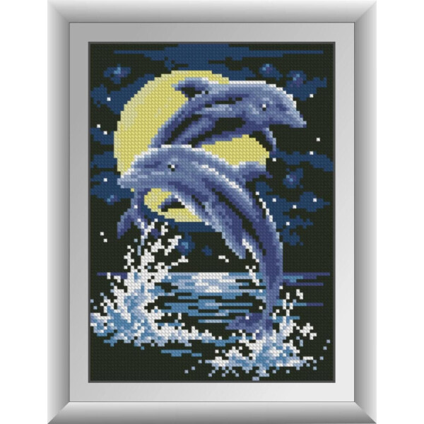 

Дельфины. Dream Art. Набор алмазной живописи 18*25 см