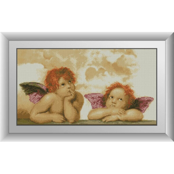 

Два ангела. Dream Art. Набор алмазной живописи 30*55 см