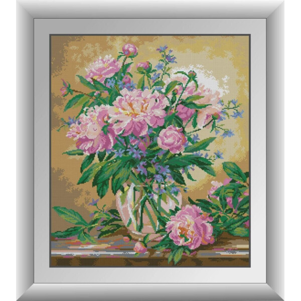 

Нежные пионы. Dream Art. Набор алмазной живописи 54x63 см