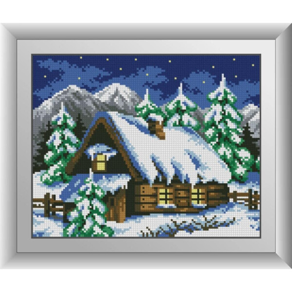 

Зимний домик. Dream Art. Набор алмазной живописи 24*30 см
