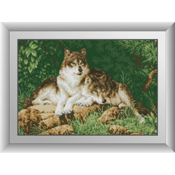 

Лесные хищники. Dream Art. Набор алмазной живописи 39*57 см