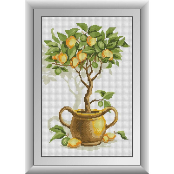 

Лимонное дерево. Dream Art. Набор алмазной живописи 26*40 см