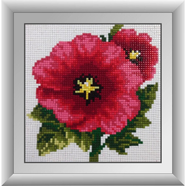 

Китайская роза. Dream Art. Набор алмазной живописи 16*16 см